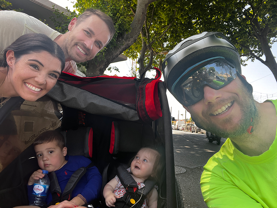 Happy cyclists smiling on a Somewherein.pt tour